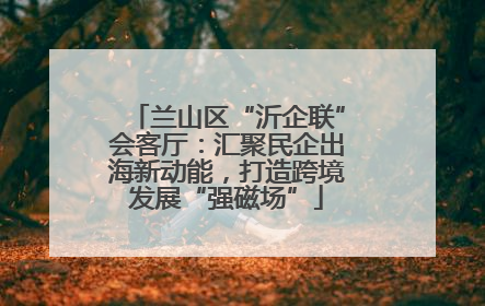 兰山区“沂企联”会客厅：汇聚民企出海新动能，打造跨境发展“强磁场”