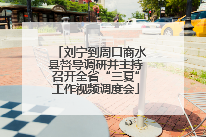 刘宁到周口商水县督导调研并主持召开全省“三夏”工作视频调度会