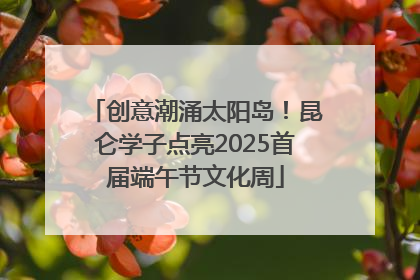 创意潮涌太阳岛！昆仑学子点亮2025首届端午节文化周