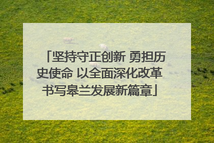 坚持守正创新 勇担历史使命 以全面深化改革书写皋兰发展新篇章