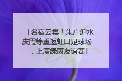 名宿云集！朱广沪水庆霞等重返虹口足球场，上演绿茵友谊赛