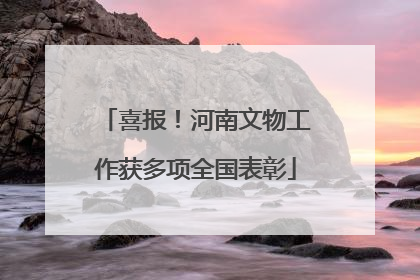 喜报！河南文物工作获多项全国表彰