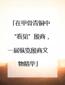 在甲骨青铜中“看见”殷商，一展纵览殷商文物精华