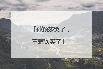 孙颖莎哭了，王楚钦笑了
