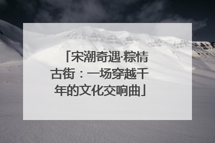 宋潮奇遇·粽情古街：一场穿越千年的文化交响曲