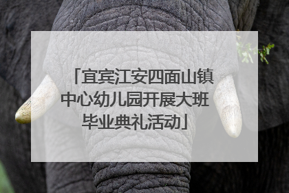 宜宾江安四面山镇中心幼儿园开展大班毕业典礼活动