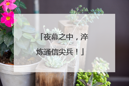夜幕之中，淬炼通信尖兵！