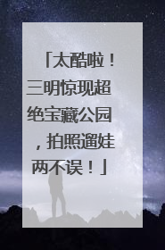 太酷啦！三明惊现超绝宝藏公园，拍照遛娃两不误！
