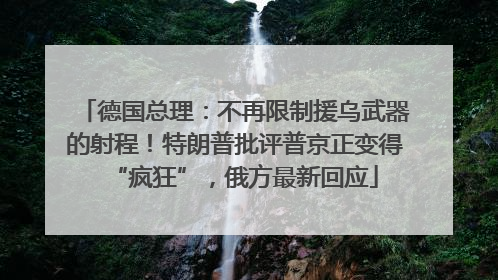 德国总理：不再限制援乌武器的射程！特朗普批评普京正变得“疯狂”，俄方最新回应