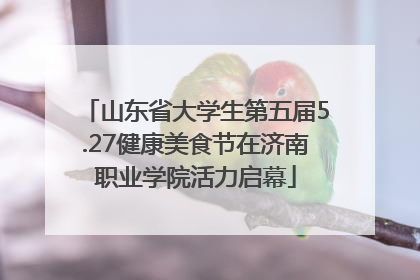 山东省大学生第五届5.27健康美食节在济南职业学院活力启幕