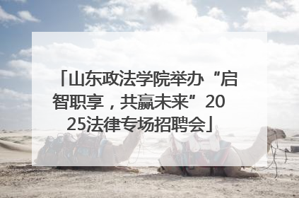 山东政法学院举办“启智职享，共赢未来”2025法律专场招聘会