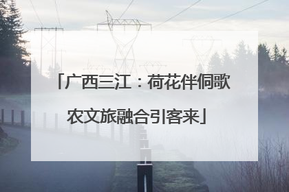 广西三江：荷花伴侗歌 农文旅融合引客来
