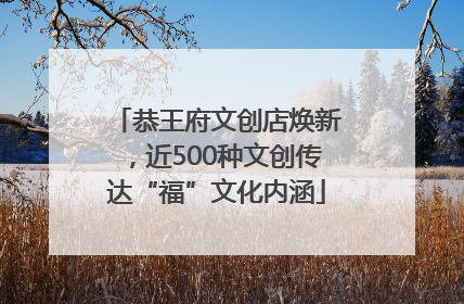 恭王府文创店焕新，近500种文创传达“福”文化内涵