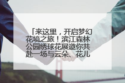 来这里，开启梦幻花境之旅！滨江森林公园绣球花展邀你共赴一场与云朵、花儿的浪漫之约