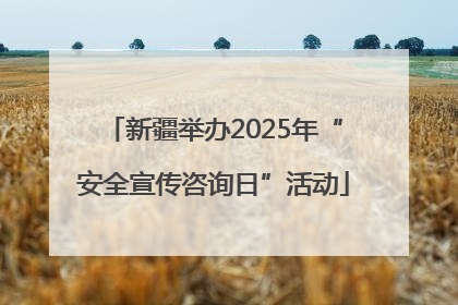 新疆举办2025年“安全宣传咨询日”活动
