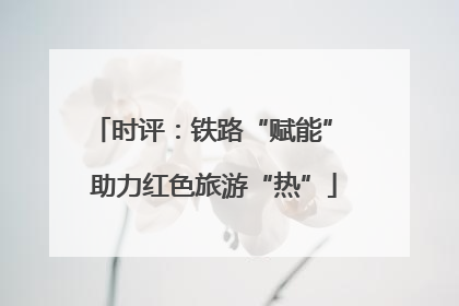 时评：铁路“赋能” 助力红色旅游“热”