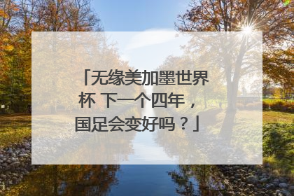 无缘美加墨世界杯 下一个四年，国足会变好吗？