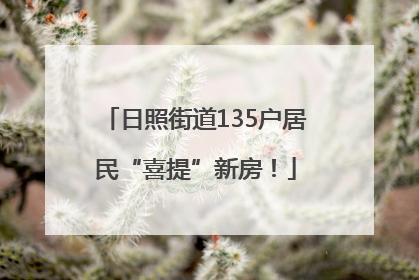日照街道135户居民“喜提”新房！