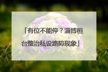 有位不能停？淄博桓台整治私设路障现象