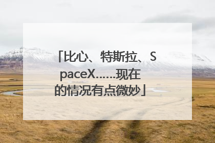 比心、特斯拉、SpaceX……现在的情况有点微妙