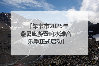 毕节市2025年避暑旅游暨响水滩音乐季正式启动