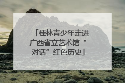 桂林青少年走进广西省立艺术馆“对话”红色历史