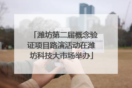 潍坊第二届概念验证项目路演活动在潍坊科技大市场举办