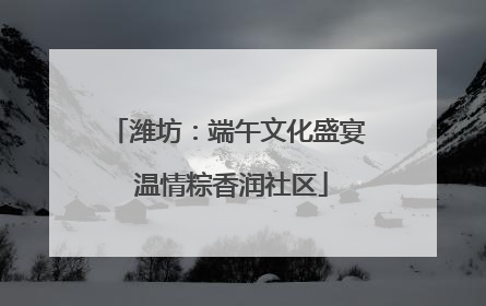 潍坊：端午文化盛宴 温情粽香润社区