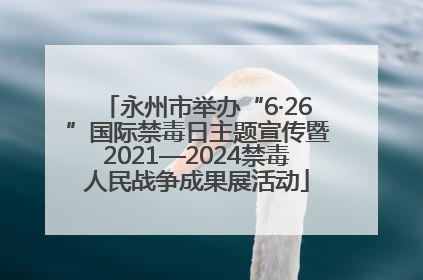 永州市举办“6·26”国际禁毒日主题宣传暨2021—2024禁毒人民战争成果展活动