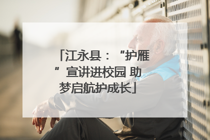江永县：“护雁”宣讲进校园 助梦启航护成长