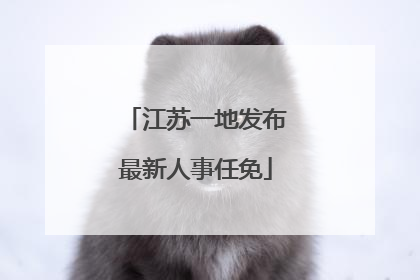 江苏一地发布最新人事任免