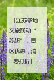 江苏多地文旅联动“苏超”：景区优惠，消费打折