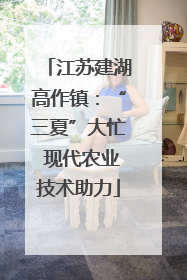 江苏建湖高作镇：“三夏”大忙 现代农业技术助力