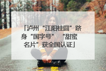 泸州“江阳桂圆”跻身“国字号” “甜蜜名片”获全国认证