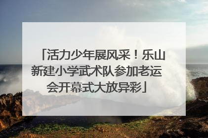 活力少年展风采！乐山新建小学武术队参加老运会开幕式大放异彩