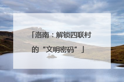 洛南：解锁四联村的“文明密码”