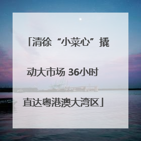 清徐“小菜心”撬动大市场 36小时直达粤港澳大湾区