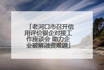 老河口市召开信用评价银企对接工作座谈会 助力企业破解融资难题