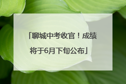 聊城中考收官！成绩将于6月下旬公布