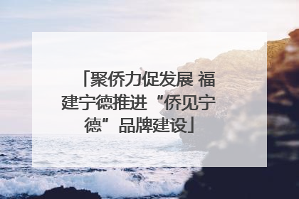 聚侨力促发展 福建宁德推进“侨见宁德”品牌建设