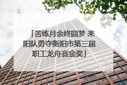 苦练月余终圆梦 耒阳队勇夺衡阳市第三届职工龙舟赛金奖