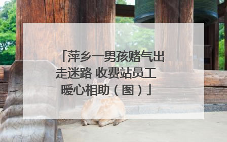 萍乡一男孩赌气出走迷路 收费站员工暖心相助（图）