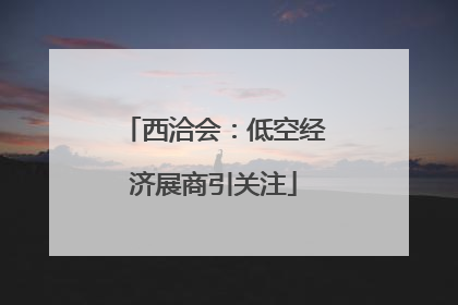 西洽会：低空经济展商引关注