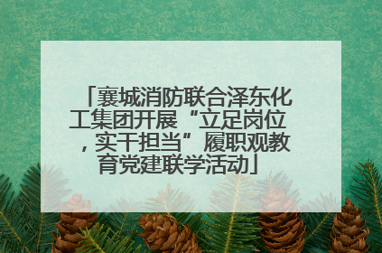 襄城消防联合泽东化工集团开展“立足岗位，实干担当”履职观教育党建联学活动