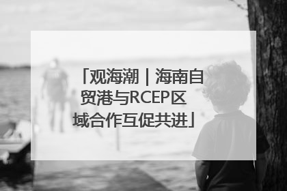 观海潮｜海南自贸港与RCEP区域合作互促共进