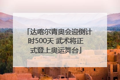达喀尔青奥会迎倒计时500天 武术将正式登上奥运舞台