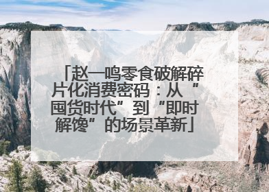 赵一鸣零食破解碎片化消费密码：从“囤货时代”到“即时解馋”的场景革新