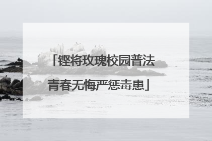 铿将玫瑰校园普法 青春无悔严惩毒患