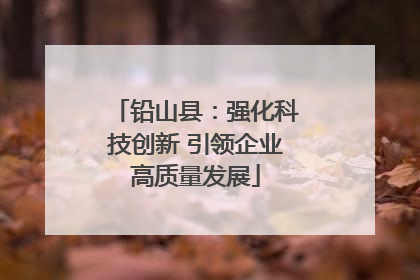 铅山县：强化科技创新 引领企业高质量发展