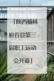 陕西榆林府谷县第三届职工运动会开幕